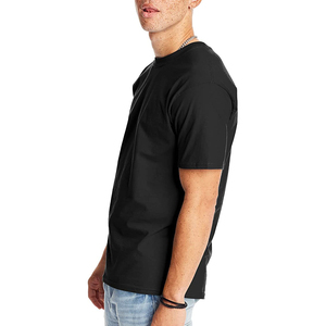 Best-seller T-shirts pour hommes avec logo personnalisé Tissu tricoté de haute qualité, solide, écologique, respirant, manches courtes, col en V - Product Image 3