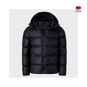 Chaqueta Acolchada Informal para Hombre con Capucha y Cierre de Cremallera Ryan Pro Gear, Impermeable, con Logotipo Personalizado OEM - Product Image 6