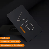 Cartes de visite professionnelles en métal personnalisées en acier inoxydable avec puce RFID NFC