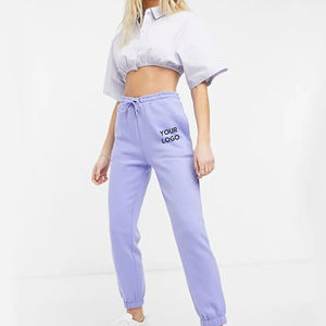 Pantalon de jogging en molleton pour femme sur mesure OEM, coupe régulière, streetwear décontracté, pantalon de course d'hiver avec poches plates incluses - Product Image 3