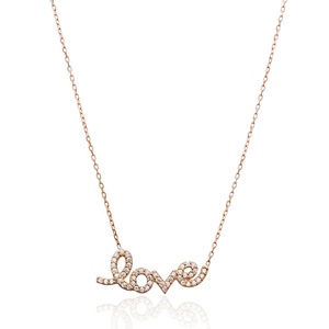 เพทายใสเครื่องประดับเงินแท้สำหรับ925ดีไซน์แบบตุรกีตัวอักษรน่ารัก - Product Image 1