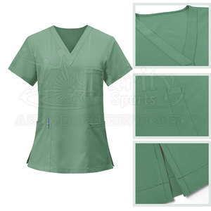 ชุดยูนิฟอร์มแพทย์ผ้าคอตตอน/โพลีเอสเตอร์คุณภาพดีไซน์ใหม่ สำหรับฝึกอบรม ตรวจจับเข็ม ตัดเย็บไร้รอยต่อ สำหรับผู้หญิง มีสินค้าในสต็อก - Product Image 4
