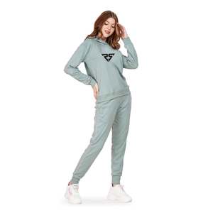 Vente en gros ensembles de survêtements pour femmes personnalisés ensemble de survêtement de sport pour femmes ensemble de survêtement à capuche et de jogging à manches longues pour femmes - Product Image 3