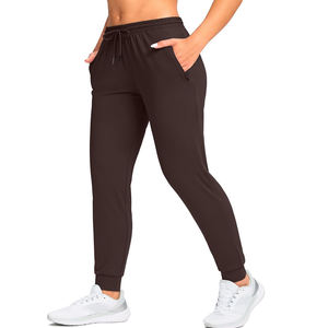 Conjunto deportivo unisex transpirable color marrón, pantalones jogger suaves como la mantequilla, ropa deportiva ligera, elástica y cómoda, pantalones deportivos casuales. - Product Image 3