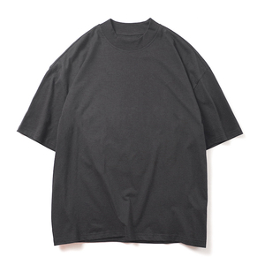 T-shirt Homme Personnalisé OEM 2026 – Qualité Supérieure 100% Coton, Coupe Oversize Épaules Tombantes, Col Montant - Product Image 4