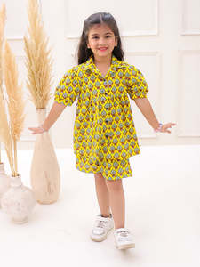 Nuevo estilo, conjuntos de ropa para niñas, ropa de verano para niñas, camisa de media manga, pantalones cortos, vestido, conjunto de ropa para niños de 2 uds - Product Image 3