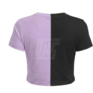 T-shirt court pour femme en gros, manches courtes, mode décontractée, coupe ajustée, streetwear, vêtements d'été, vêtements personnalisés - Product Image 6