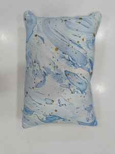 Funda de Cojín Personalizable de Algodón 100% Ecológico de Primera Calidad, Tendencia Actual, Color Aqua con Detalles Metálicos, Estilo Otoñal para Hotel - Product Image 3