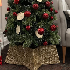 Estilo caliente Nuevo diseño Jacinto de agua Collar de árbol de Navidad en forma de estrella tejido a mano por mayoristas de decoración del hogar vietnamita - Product Image 4