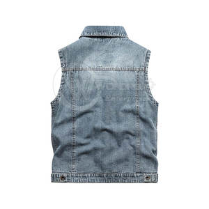Nouveau gilet en jean décontracté haut de gamme pour hommes, vêtements d'extérieur d'hiver respirants du fabricant à un prix raisonnable - Product Image 3