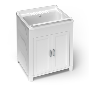 Mobile Lavabo in Resina 60x50x85 cm per Interni ed Esterni, Attrezzatura Commerciale per Lavanderia - Product Image 1