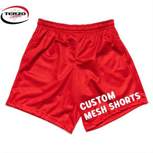 Terzo Sports Customizable Double <b>Layer</b> Polyester Mesh Basketball Shorts for Men Colorful Logo Printed Men's Customizable Shorts - Product Image 3