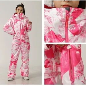 Traje de Esquí Impermeable y Cortavientos para Mujer, Talla Grande, Mono de Esquí, Conjunto de Snowboard con Reflectores -Tex Recco - Product Image 3