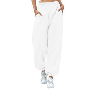 Classic <b>Women</b> Casual <b>Trousers</b> Canvas Elastic Waist Loose Fit Mid Waist <b>Winter</b> Comfortable Pants - Product Image 3