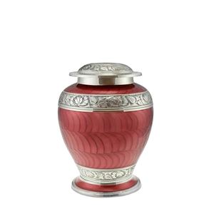 Urne funéraire moderne en métal de style américain pour adultes, avec motif plumeux, en laiton et acier, pour cendres d'animaux de compagnie, à usage de rangement. - Product Image 1