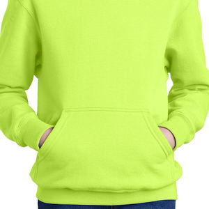 Custom Embroidered Logo Outdoor Work Wear Winter Reversible <b>Men</b> Neon <b>Green</b> Working <b>men's</b> hoodies - Product Image 4