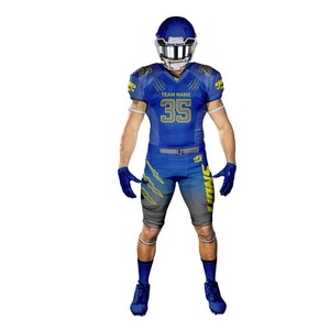 Custom American Football Uniform Team Name Number Different Colors High Quality Sublimated Short 100% Polyester Breathable OEM - Product Image 5