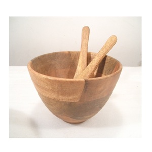 Bronze Wooden Serving Bowl With <b>Lid</b> Perfect for Food Serving Kitchen <b>Decor</b> - Product Image 6