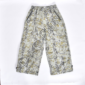 Pantalones de Esquí Impermeables Azules para Hombre, Cintura con Cordón, Bolsillos Tipo Cargo, Corte Holgado, Ropa para Actividades al Aire Libre - Product Image 1