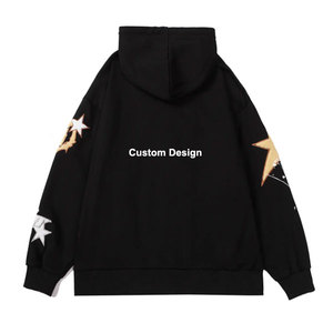Sweat à capuche unisexe personnalisé brodé avec cordon de serrage, imprimé, en polaire XL, poche kangourou avant, respirant, haute qualité, coupe ample, pour la gym - Product Image 2