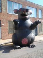 Vente chaude 2025 Rat géant gonflable, Souris gonflable pour la publicité