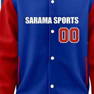 Chaqueta Universitaria para Hombre, Bordado con Parches de Chenilla, Manga de Cuero, Estilo Bomber, Universitaria, Personalizable - Product Image 3