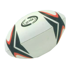 Pelota de rugby de cuero PU amarilla de talla 4 5 personalizada a la moda, precios para pelotas de calidad - Product Image 4