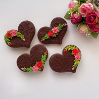 LifeTop Rose Fleur Silicone Dentelle Tapis Silicone Gâteau Fondant Tapis, Rose Impression Dentelle Moule 16X12 Pouces Rose Rose