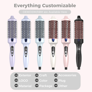Jaysunny 2026 Ceramic Hot Thermal Round Volumizing <strong>Brush</strong> <strong>Heated</strong> Curling Iron Comb Ionic Thermal <strong>Brushes</strong> for Hair - Product Image 6