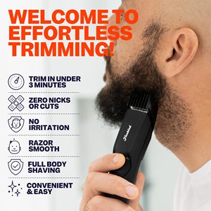 Tondeuse à barbe rechargeable sans fil Ultra pour Sharp avec molette de précision et 40 réglages de longueur, lames en acier inoxydable, IPX7 - Product Image 5