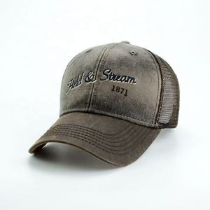 Casquette de camionneur en denim délavé, unisexe, OEM, directement de l'usine, réglable, vente en gros, logo personnalisé, marques de détail, événements - Product Image 1