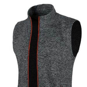 Automne hiver hommes laine tactique gilet décontracté tricoté velours haut haute rue fermeture éclair sans manches col haut solide vêtements d'extérieur - Product Image 6