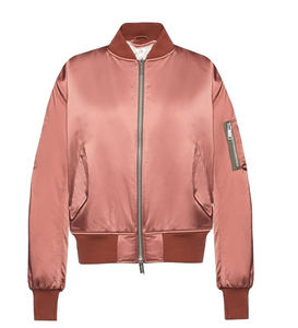 OEM Bomber Satin Varsity Jacket Custom Baseball Style Prendas de abrigo para jóvenes urbanos Alta calidad Street Fashion Brand Look - Product Image 4