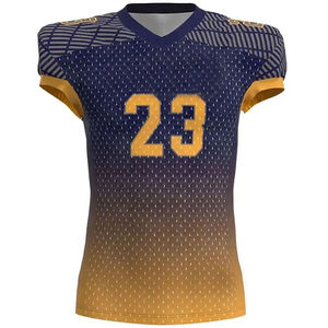 Al por mayor personalizado impreso diferente estilo de color liso uniforme de fútbol americano personalizado sublimado uniforme de fútbol americano - Product Image 2