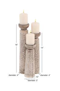 Portavelas de madera ecológico con encanto rústico, ideal para decoración de bodas y eventos especiales, centro de mesa - Product Image 5