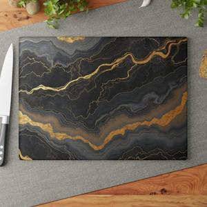 Tabla de cortar de mármol elegante con superficie lisa elegante, ideal para cocinas modernas, cocina profesional y presentación de alimentos - Product Image 1