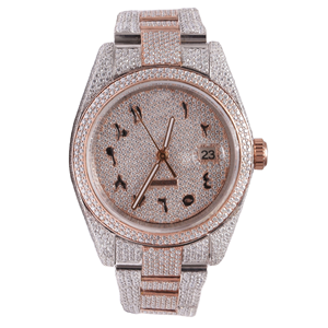 high Quality Classic <b>Arabic</b> Dial VVS Moissanite diamond <b>Watch</b> Bust Down Iced Out Hiphop Automatic movement Luxury <b>Watches</b> - Product Image 1