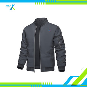Chaqueta de bombardero informal ligera para hombre Abrigo cortavientos con cremallera frontal con bolsillos para ropa de primavera y otoño - Product Image 4