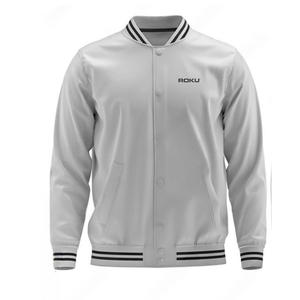 Vestes d'université décontractées OEM pour le traitement fini de fermeture à glissière à col rond de la saison hivernale - Product Image 1