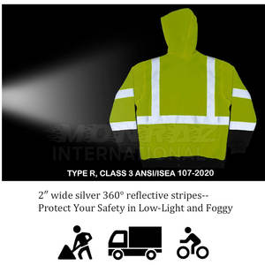 Quantité minimale de commande bas Dernier style Sweat à capuche de sécurité Tissu doux Sweat à capuche de sécurité Haute visibilité Nouveau design Sweat à capuche de sécurité pour la vente en ligne - Product Image 6