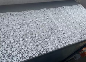 ผ้าลูกไม้สำหรับงานฝีมือสีขาวหรูหรา - Product Image 4