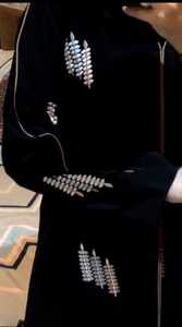 ชุดอาบายะออกแบบอย่างหรูหราสำหรับผู้หญิงมุสลิมแบบดั้งเดิมดั้งเดิมระบายอากาศได้ดีปักด้วยมือ - Product Image 3