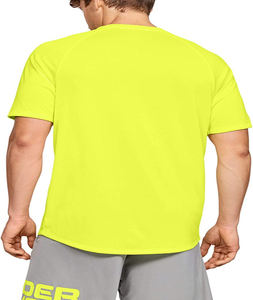 Camiseta de poliéster 100% para hombre, alta calidad, cómoda, Media manga, a la moda, estirable, de talla grande, logotipo personalizable - Product Image 4