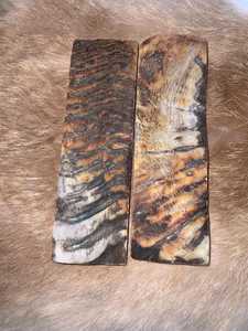 Poignées de couteau personnalisées de haute qualité Plaques d'échelle de corne de mouton de bélier naturel écologique Design artistique unique Artisanat naturel de qualité - Product Image 4