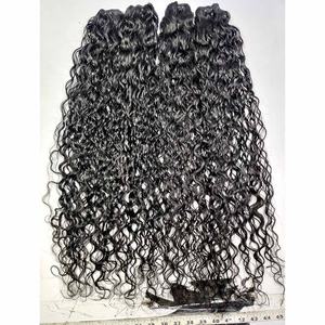 Extensions de cheveux indiens vierges Remy non traités, boucles profondes, double trame, fermeture, 100 g, pour les Afro-américains - Product Image 6