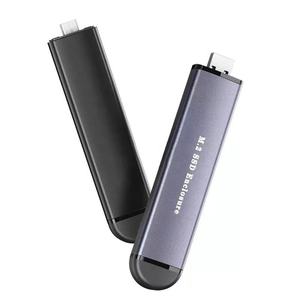 เคสอะลูมิเนียมอัลลอยสำหรับใส่ M.2 NVMe NGFF SSD สำหรับแล็ปท็อปและโทรศัพท์มือถือ พร้อมพอร์ต USB และ Type C - Product Image 1