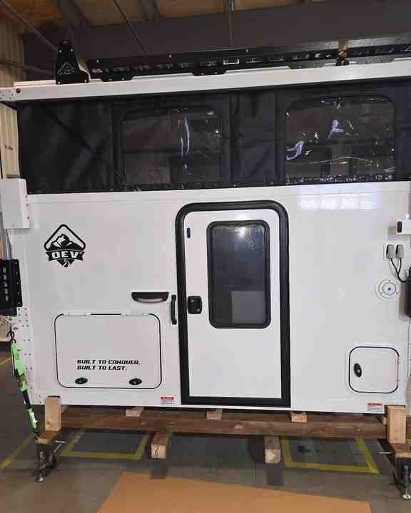 Ecocampor Pop up Truck Camper Slide on Camper with Kitchen and Toilet for sale to usa and Europe with free shipping