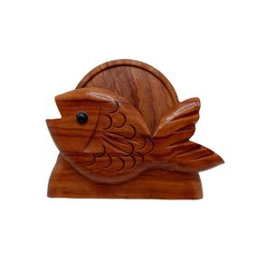 100% Sous-verre en bois de la meilleure qualité avec porte-poisson ustensiles de cuisine et restaurants à la main pour Offre Spéciale produit - Product Image 1