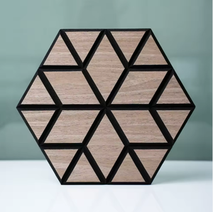 Paneles de Pared Hexagonales Elegantes de Madera Maciza para Oficina en Casa, Ecológicos, Modernos, Descuento del Fabricante para Uso en Apartamentos - Product Image 3