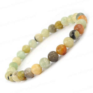 Bracelet en cristal d'amazonite, pierre précieuse naturelle pour le courage et la vérité - Product Image 1